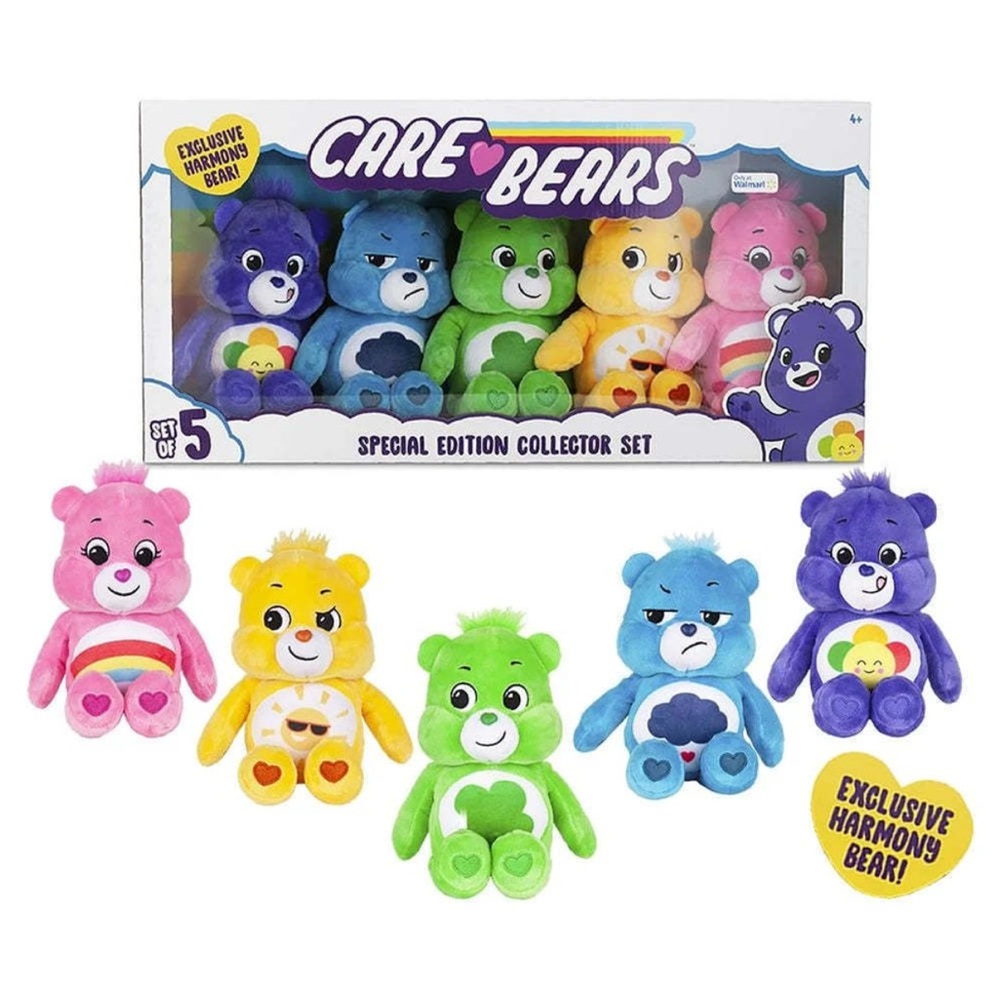 Care Bears 9” Plush Special Edition Set w/ Exclusive Harmony Bear - 5 Pack